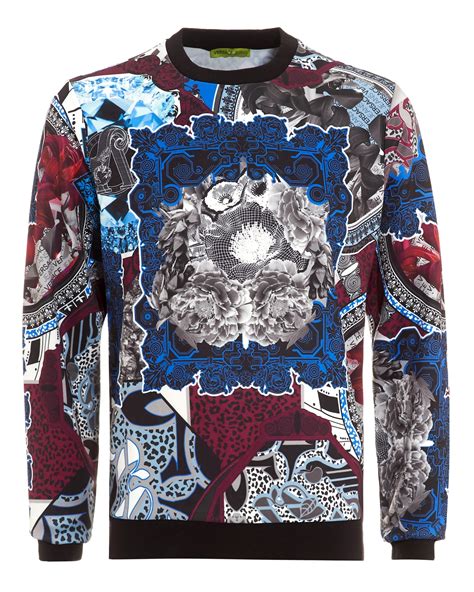 versace jeans mens hoodie|Versace jumper men's sale.